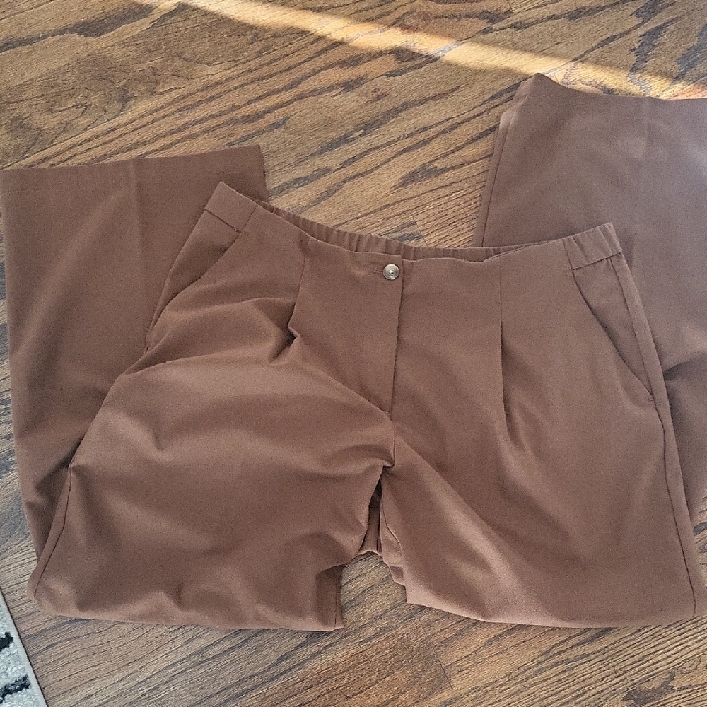 J.Jill Acorn Brown Wide Leg Pants